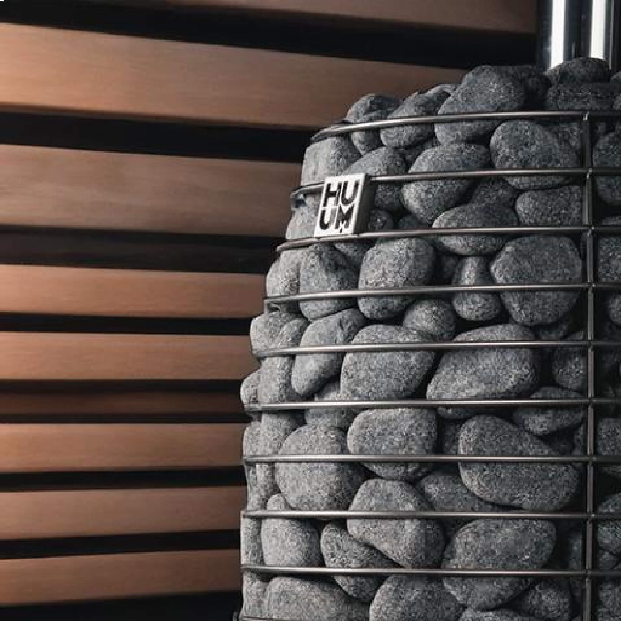 Huum Hive Flow 9.8KW Wood-Burning Sauna Stove With Sauna Stones [H1015012] (SAK85179)